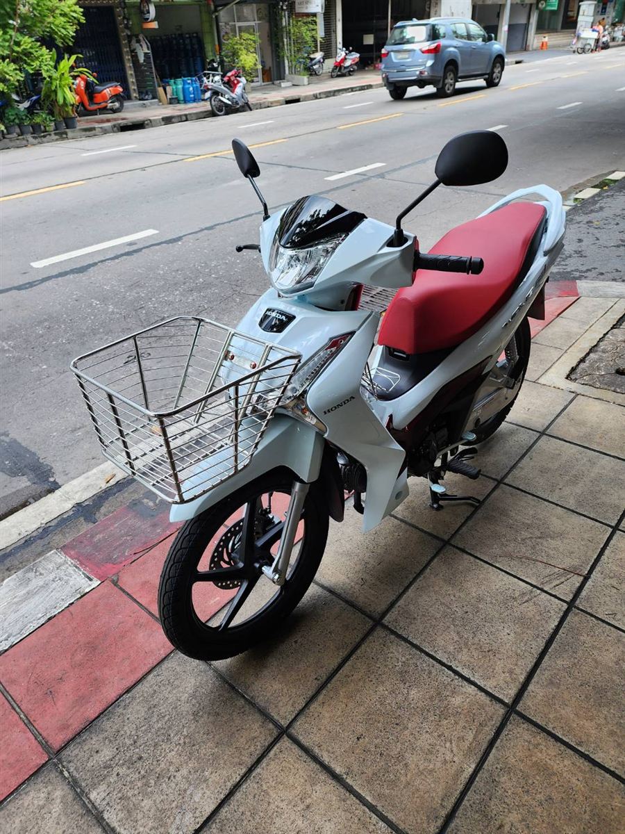 ตะกร้าหน้าสแตนเลส ตรงรุ่น
